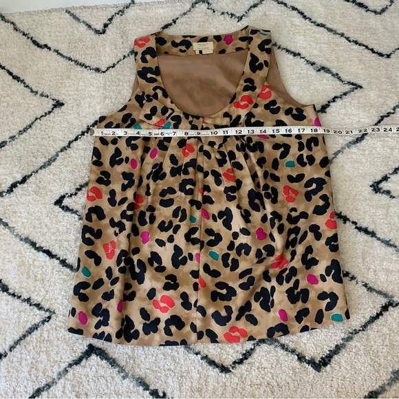 Kate Spade leopard print silk sleeveless blouse - Picture 5 of 9